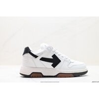 Fashion Giày Sneaker Nam Nữ *_Off-White Virgil Abloh Out Of Office Low-top Leather Black White  Full Box