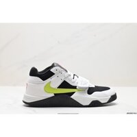 Fashion Giày Sneaker Nam Nữ *_Nike Travis Scott x JordanCut The Check AJ1 / White Green Full Box