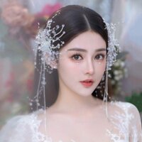 Fashion handmade bridal crystal flower/butterfly hairpin