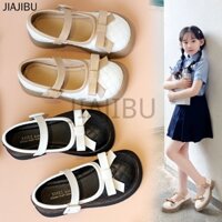 Fashion Kids Shoes Girls Doll Shoes Lolita Shoes Giày Da Nhỏ Dễ Thương Cho Bé Gái Giày Đi Học Trẻ Em Màu Đen Giày Trẻ Em Thời Trang Giày Đồng Phục Học Sinh Tiểu Học Giày Đế Bệt Thời Trang Hàn Quốc Mary Jane Giày Búp Bê Đế Mềm Giày Nhảy Giày Cosplay