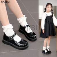 Fashion Kids Shoes Korean Platform Mary Jane Shoes for Kids Girls Giày Da Kiểu Anh Mũi Tròn Phong Cách Retro Giày Trẻ Em Thời Trang Giày Đen Nhật Bản Giày Búp Bê Trẻ Em Beige Girls School Shoes Giày Công Chúa Xinh Xắn Cho Bé Gái Giày Khiêu Vũ Cosplay