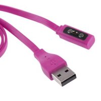 Fashion Magnetic Charging Cable For Pebble Time Smartwatch 3rd Generation - Purple