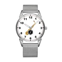 Fashion Men Watch Silvery Stainless Steel Waterproof Watch Men Top Brand Luxury Men's Watch Clock Saxophone Design Wrist Watches