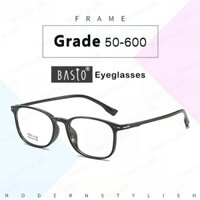 Fashion myopia glasses-grade 50-100 -150 to -600 women's TR90 retro brightness glasses
