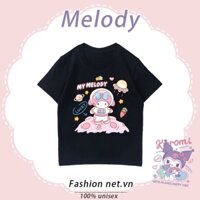 Fashion net áo thun bé gái áo phông trẻ em quần áo bé trai, bé gái melody  họa tiết hoạt hình T-shirt 2-12tuổi