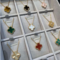 Fashion vòng tay nữ 15mm Hoa đơn dây chuyền bạc Vàng Không gây dị ứng