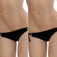 Fashion Women\'s Double Layered Sexy Beach Bikini Waist Link Belly Body Chain
