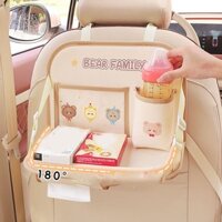 Fashionconnect Bàn ghế sau ô tô có thể gập lại, Khay đựng thức ăn Tiết kiệm không gian Khay đựng ghế sau ô tô, Gấp đa chức năng Chống nước Công suất lớn Bàn ăn làm việc trên ô tô Đồ ăn và đồ uống tự động