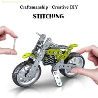Fashionconnect Khối xây dựng xe máy bằng kim loại, Hợp kim thép không gỉ Vít Nut Mô hình xe máy, Mô phỏng Công nghệ cao Series 3D Mô hình lắp ráp xe mô hình đồ chơi