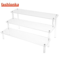 Fashionka Acrylic Display Risers, Giá đỡ hiển thị trong suốt hình chữ nhật, Giá đỡ trưng bày 3 tầng dày Màn hình máy tính để bàn bán lẻ