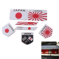 Fashionpeople 1Pc Japan flag logo emblem alloy badge car motorcycle decor stickers