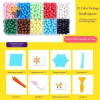Fashyuner 1000 Chiếc Đa Dạng Đậu Đồ Chơi Hạt Ma Thuật Trẻ Em Bộ Đồ Chơi Xếp Hình