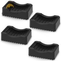 Fashyuner Bộ 4 miếng lót sàn, Nút chặn bánh xe nướng BBQ bằng nhựa chống trượt, Nút chặn bánh xe nướng có thể tái sử dụng