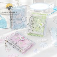 Fashyuner Dress-up M5 Binder Journal Book, Mini Ins Style Loose Spiral Notebook, Sách Thẻ Rời Nhiều Màu Sắc PVC Dễ Thương