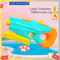 ✨[Fast-2h] Đồ Chơi Súng Phun Nước Cầu Vồng Dành Cho Trẻ Em Tầm Xa 9m 1200ml Swimming Game Battle Square Small Rafting Sp