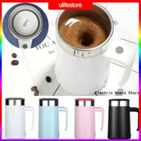 【Fast delivery】 450ml Usb Rechargeable Automatic Self Stirring Magnetic Mug Creative 304 Stainless Steel Smart Coffee Milk Mixer Stir Cup Blender Gift