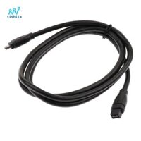 Fast Fire / wire 1394 9Pin Sang 4 Pin DV Cáp Dữ Liệu Miễn Phí Hạng Nhất Màu Đen