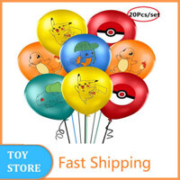 Fastshipping Hàng Mới Về 20 Cái/bộ Pokemon Chúc Mừng Sinh Nhật Theo Chủ Đề Pikachu Bóng Bay Cao Su Trang Trí Tiệc Đặt Bóng Bay Tráng Kim Loại Quà Tặng Đồ Chơi Cho Trẻ Em Món Quà Sinh Nhật Giáng Sinh