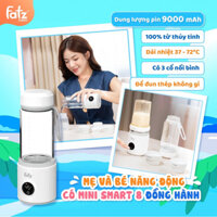 Fatz Mini Smart 8 / Bình hâm nước pha sữa di động tiện dụng Fatzbaby FB3822FD - Kèm 3 loại cổ bình sữa, Sạc nhanh 18W