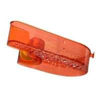 Faucet Shelf Rotate 360 Degrees Faucet Sponge Holder for Brush Scrubber Soap - Red