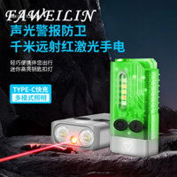Faweilin Phong Cách Mới EDC Đèn Pin Nhỏ Có Chuông Báo Động Laser Đỏ Đèn Pin Đuôi Chức Năng Từ Tính Mini Di Động Đèn Pin FEF6565B795097C 11Z250312