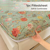 Fawziya 1 Tấm Lót Hoa Mềm Thoáng Khí Trang Bị Drap giường Đơn Nữ Hoàng Vua Nệm Bảo Vệ
