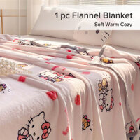 Fawziya Chăn Hello Kitty Chăn Flannel Ném Chăn Sanrio Kuromi Mymelody Chăn Ngủ Mềm Có Thể Giặt Được