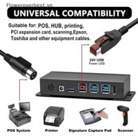 Fbvn Power 24V USB Sang Power Din3p Bộ Chuyển Đổi Máy In Cáp Bán Lẻ Cho EPSON IBM Hệ Thống POS 24V EDG Cáp HOT
