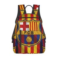 Fc Barcelona Nhẹ Ba Lô Du Lịch Ngoài Trời Dung Tích Lớn Học Sinh Schoolbag Túi Đeo Vai Thường Ngày