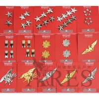 [Fcs] Hoa Kỳ Huy hiệu kim loại quân đội Thuyền trưởng Thiếu tướng Phi công Huy hiệu Con dấu Cổ đặc biệt Hoa Cockade ✿Người hâm mộ quân đội Epaulettes còn hàng☞