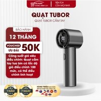 Fcvn Quạt Cầm Tay Turbo Di Động 100 Tốc Độ Gió Có Thể Điều Chỉnh Đèn LED Sạc Kỹ Thuật Số Mini Bỏ Túi Dành Cho Du Lịch Cắ