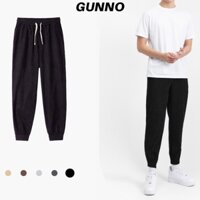 fd4 Quần Jogger nhung tăm GUNNO, quần dài nam bo gấu phong cách thể thao, thoải mái vận động 34