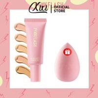 [Fda] [MUA 1 BÁNH 1] Kem BB phủ toàn diện PINKFALSH 25g Dưỡng ẩm lâu trôi + 1 * Trứng trang điểm PINKFLASH miễn phí