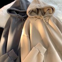 fdfdf Áo hoodie nam nữ ,áo nỉ form rộng chất nỉ bông 2 lớp trơn