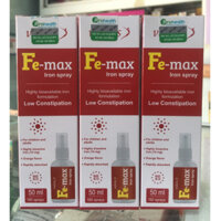 Fe-max iron spray, Hỗ Trợ Giảm Nguy Cơ Thiếu Máu Do Thiếu Sắt