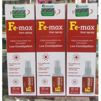 Fe-max iron spray, Hỗ Trợ Giảm Nguy Cơ Thiếu Máu Do Thiếu Sắt