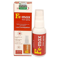 Fe-max iron spray, hỗ trợ tạo máu, hỗ trợ giảm nguy cơ thiếu máu do thiếu sắt
