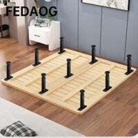 FEDAOG 4 Chân Hỗ Trợ Nan Giường, với Bộ Gia Cố Đế Rộng Hơn Khung Giường Chân Hỗ Trợ Trung Tâm, Màu Đen Có Thể Điều Chỉnh Chiều Cao Chiều Cao Từ 5,9 "đến 9,84" Thay Thế Chân