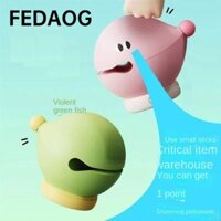 Fedaog Cầu nguyện cho ánh sáng phước lành, Quà tặng đèn ngủ bằng nhựa PVC điều chỉnh ba màu, hình cá bằng gỗ gõ Màu xanh lá cây / Hồng / Hạt mơ Patting Light Home