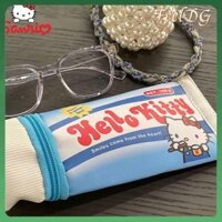 FEELDG Hình dạng kem đánh răng Túi bút Hello Kitty Sức chứa lớn Sanrio Hộp Bút Chì Sáng Tạo Hộp đựng văn phòng phẩm