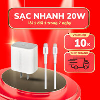 (Feership)Bộ củ cáp sạc nhanh 20w của Microcom chính hãng cho IP từ 6 đến 14Prm lỗi 1 đổi 1 trong 12 tháng A5