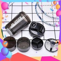 FEESHIP Bình Lắc Shaker Tập GYM 3 Ngăn Tiện Dụng 500 ML