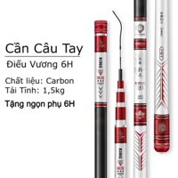 FEESHIP- Cần Câu Cá - Cần Câu Tay Handing Điếu Vương 3m6 - Tặng Đọt Phụ HC100