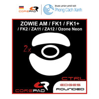 Feet chuột PTFE Corepad Skatez cho Zowie AM  FK1  FK1  FK2  S1  S2  ZA11  ZA12  Ozone Neon  Neon M10 2 bộ - Hàng Chính Hãng - Ctrl