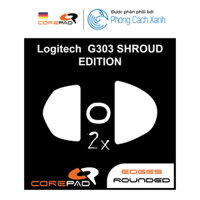 Feet chuột PTFE Corepad Skatez PRO Logitech G303 Shroud Edition 2 bộ - Hàng Chính Hãng - Pro