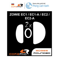 Feet chuột PTFE Corepad Skatez cho Zowie EC1  EC1-A  EC1-B DIVINA  EC1-C  EC2  EC2-A  EC2-B DIVINA  EC2-C  EC3-C 2 bộ - Hàng Chính Hãng - Pro