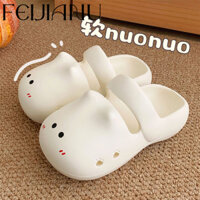 FEIJIANU  dép cross đế cao 6cm Dép sandal nữ dép đi biển Phóng khoáng Thời thượng Đường may tỉ mỉ Điểm nhấn FBT2460V44 27Z240702