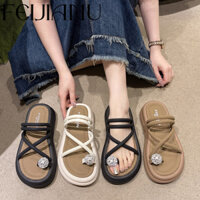 FEIJIANU  dép sandal nữ giày sandal nữ dép đế cao đi biển Thoải Mái Thời Trang Mùa Hè Cho Nữ Đế êm Phối màu tinh tế Phù hợp Đi biển FDL2460S3X 27Z240704