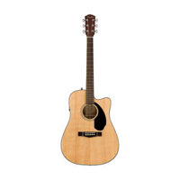 Fender CD-60SCE Dreadnought Left-Handed Acoustic Guitar, Walnut FB, Natural