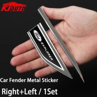 FENDER Ford Miếng Dán logo 3d Bằng Inox Trang Trí Cửa Xe Hơi explorer g4 u251 g5 u502 g6 u625 2020-up